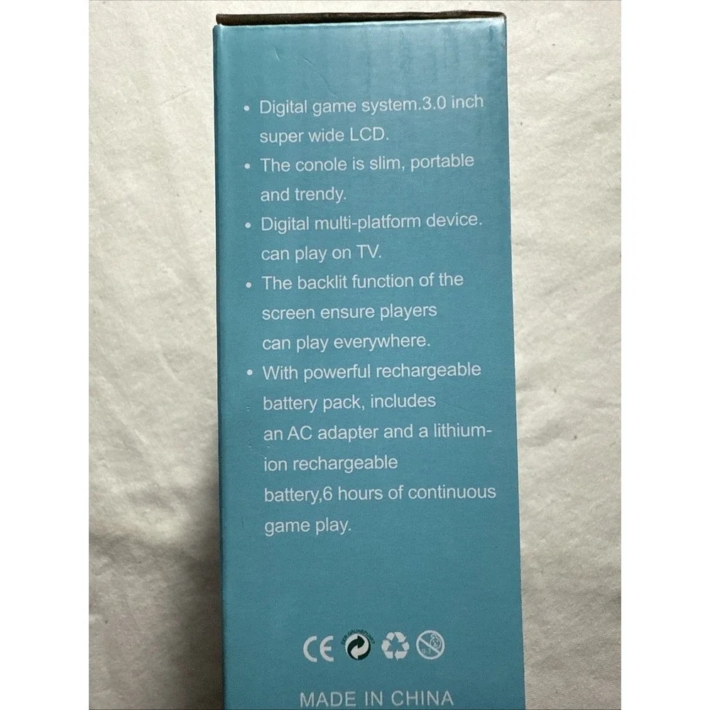 New Game Box Plus Portable Digital Game System, Blue, New